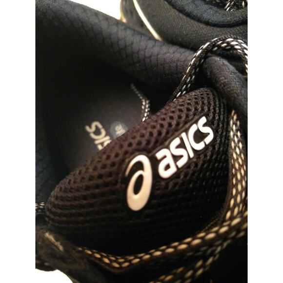 ASICS Womens Fuzex Lyte 2 T769N Running Shoe Sz 11 White And Black Cool Looking - Picture 3 of 7